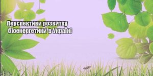 perspektyvy rozvytku bioenergetyky v ukrayini