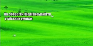 yak zberegty bioriznomanittya u miskyh umovah