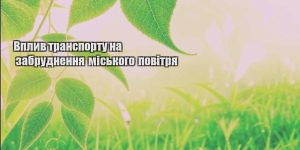 vplyv transportu na zabrudnennya miskogo povitrya