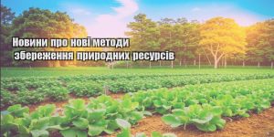 novyny pro novi metody zberezhennya pryrodnyh resursiv