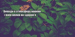 vykydy v atmosferu novyny i yihnij vplyv na zdorovya