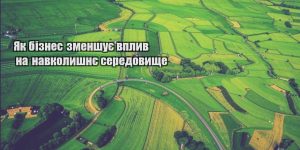 yak biznes zmenshuye vplyv na navkolyshnye seredovyshhe